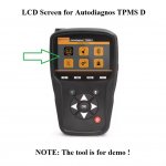 LCD Screen Display Replacement for Autodiagnos TPMS D